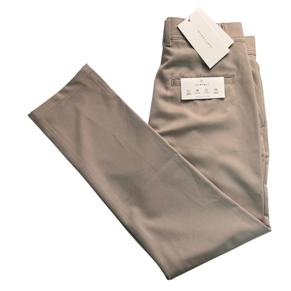 Denim & Flower Ricky Singh Tan City Pant Mens 29x29 Stretch Moisture Wicking